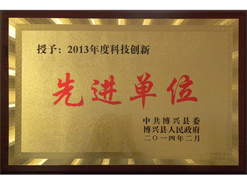 2013年度科技創(chuàng)新先進(jìn)單位